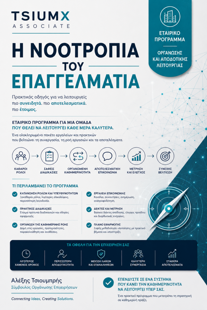 Η Νοοτροπία του Επαγγελματία – Εταιρικό Πρόγραμμα